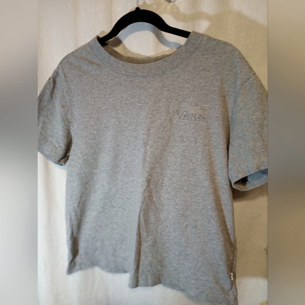 Vans Unisex Gray Short Sleeve Vans T-Shirt M